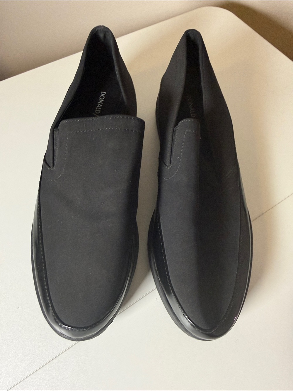 Donald J. Pliner Black Slip-On Women's Loafers